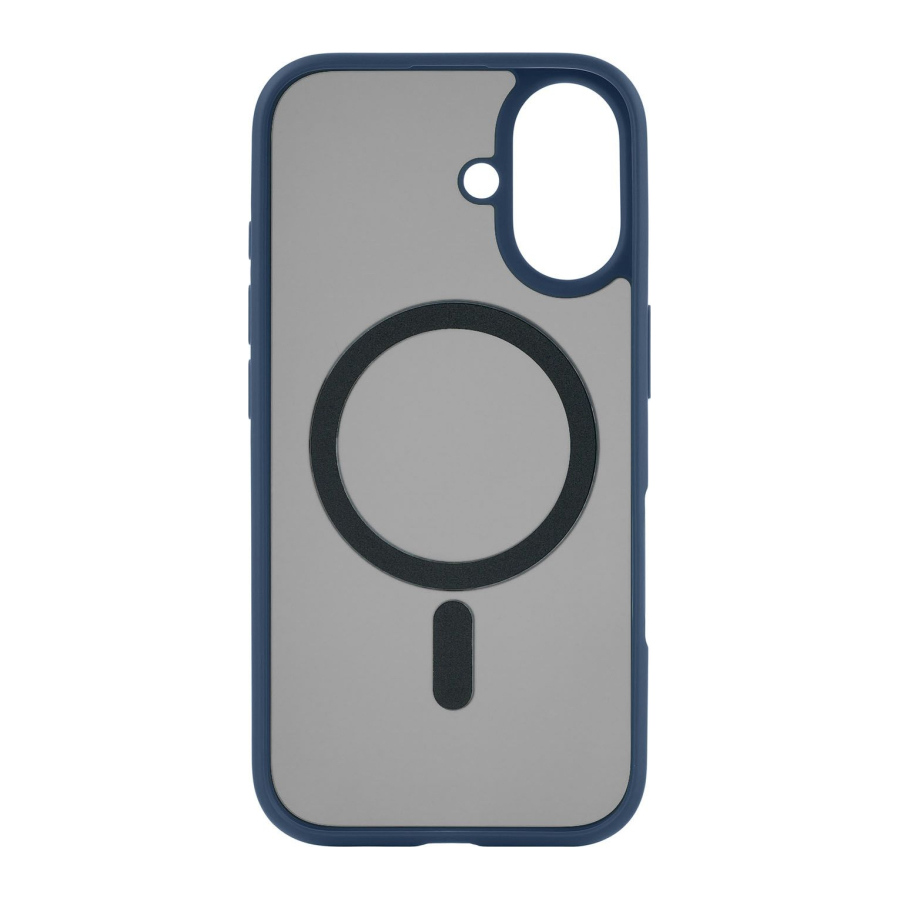 Чехол защитный uBear Cloud Mag Case iPhone 16, силк-тач, темно-синий